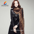 A867 75 * 180cm Fashionistas devem! New 2015 Moda estilo marca Leopard Summer mulher cachecol, 100% voile long Shawl Scarves